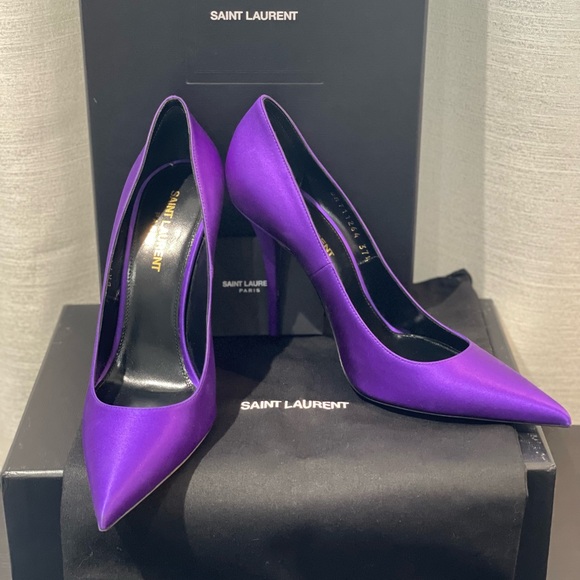 Ysl Marylin 110mm satin pumps - Picture 5 of 8